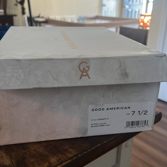 NEW IN BOX Good American Terry Slip On High Heel Sandal // size 7.5 - Picture 4 of 6